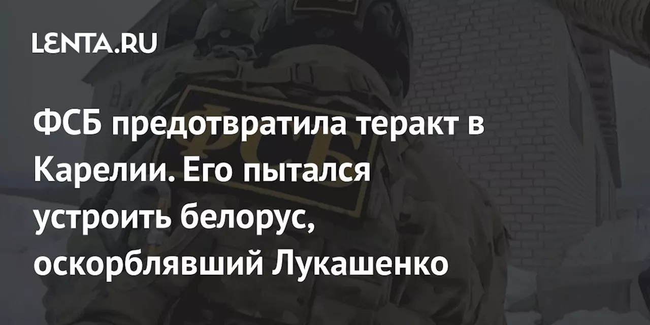 ФСБ предотвратила теракт в Карелии. Его пытался устроить белорус, оскорблявший Лукашенко