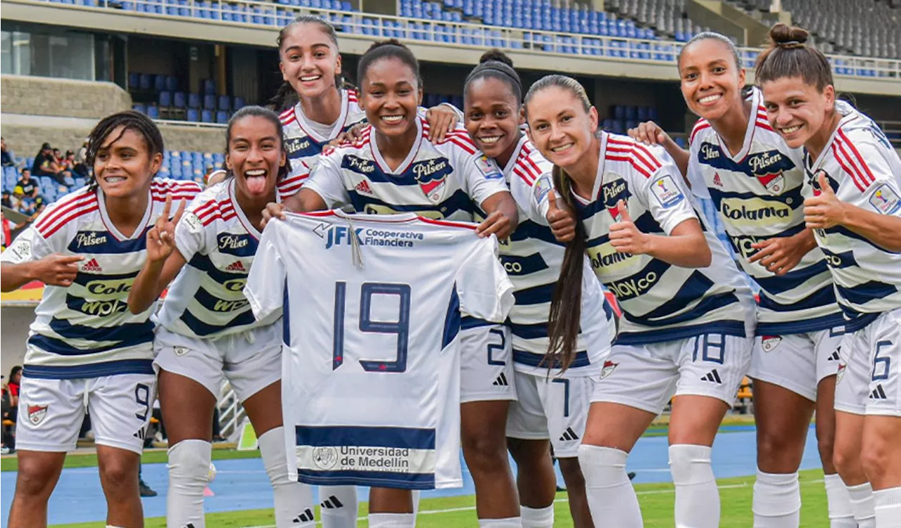 Medellín fue poderoso en Pereira: goleó y lidera la Liga Femenina