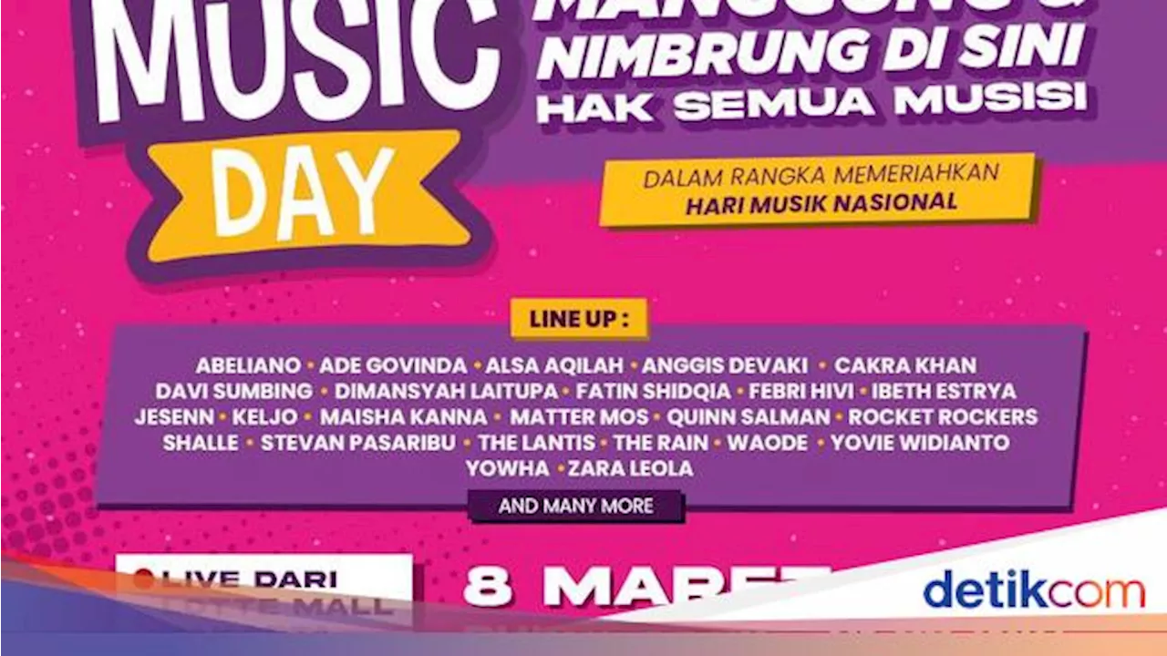 Tonton Puluhan Musisi Manggung di d'Pop Music Day Hari Ini Yuk