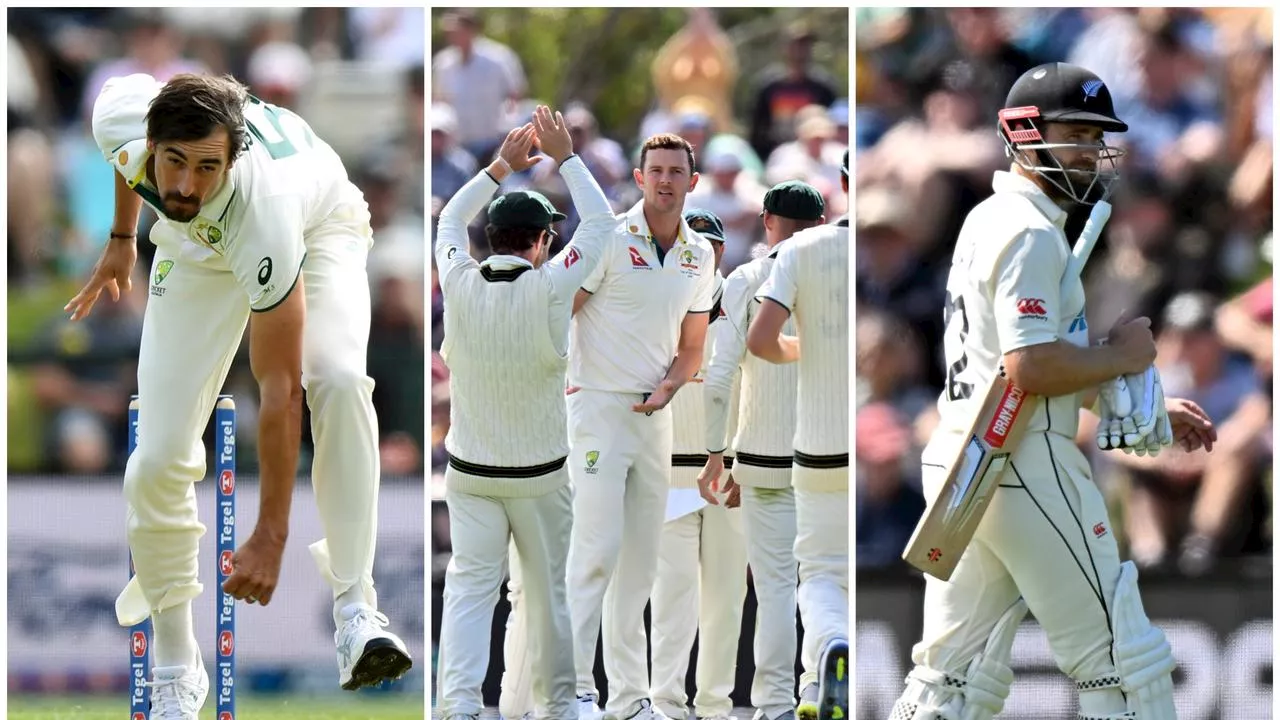 Kiwis crumble after Hazlewood masterclass; Starc surpasses Aussie legend — LIVE