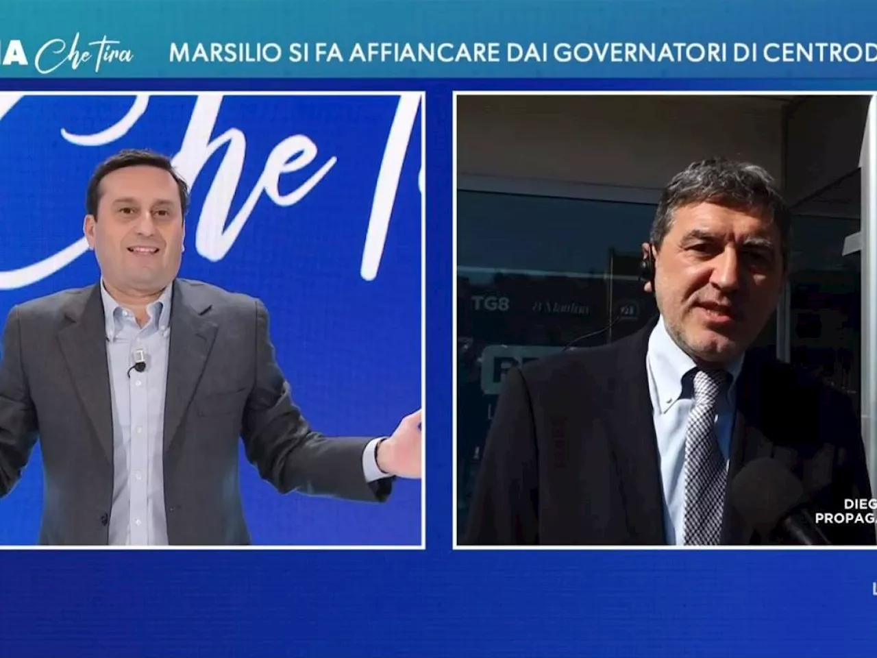 'La vedo nervoso', 'Non vuole sentire la verità'. Scontro in diretta tra Parenzo e Marsilio