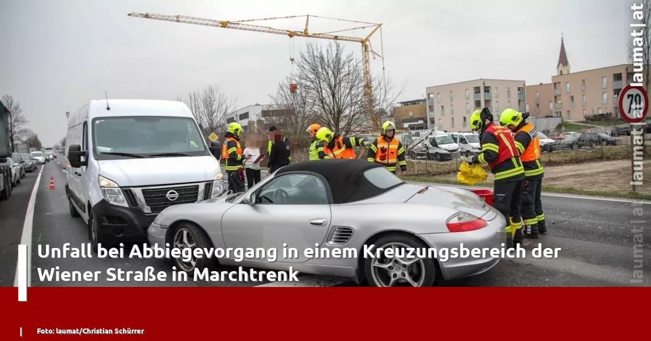 Unfall bei Abbiegevorgang in Marchtrenk