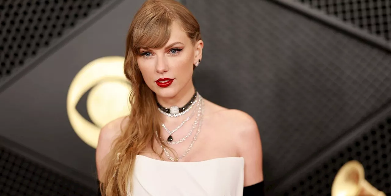 Taylor Swift's 2024 Grammys Red Carpet Look Is Fully 'Reputation' Coded