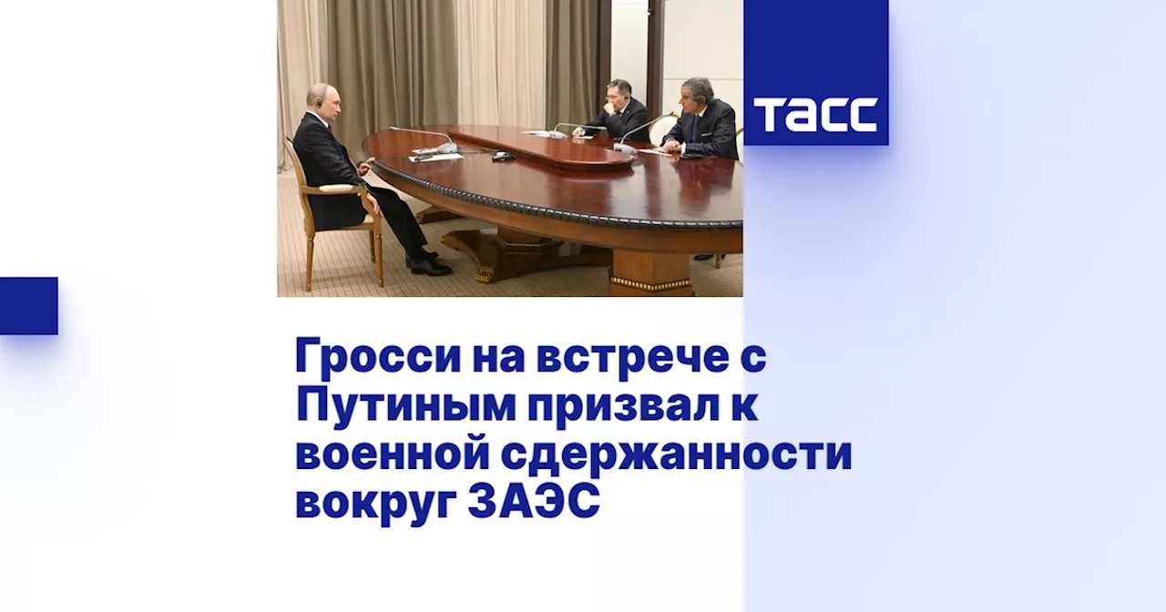 Гросси на встрече с Путиным призвал к военной сдержанности вокруг ЗАЭС