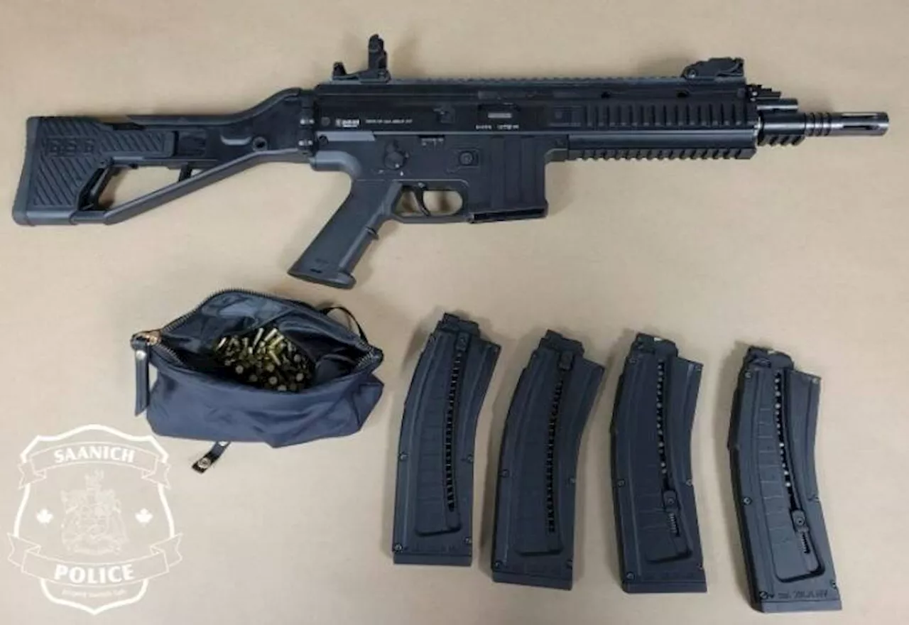 Rifle, 200 rounds of ammunition seized during Saanich traffic stop