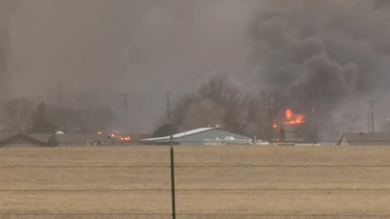 A wildfire scorching the Texas Panhandle has grown to the largest in state history