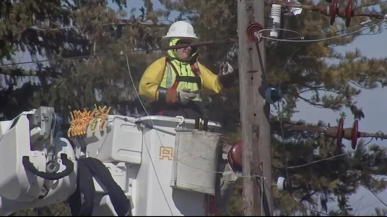 Crews work to restore power to thousands following strong storms in the Lehigh Valley
