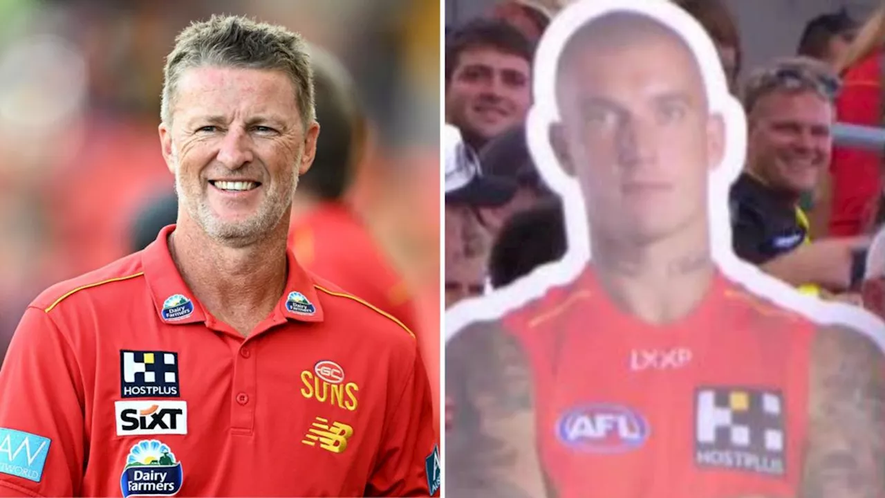 Gold Coast defeat Richmond in Damien Hardwick’s first match as Suns fans make Dustin Martin pitch