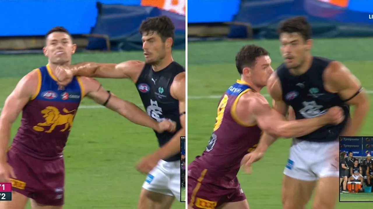 Lachie Neale and George Hewett sanctioned for striking during Carlton’s win over Brisbane