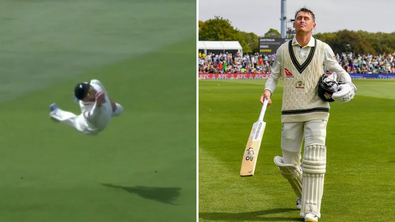 Outrageous catch to dimiss Marnus Labuschagne helps Kiwis take momentum against Aussies in second Test