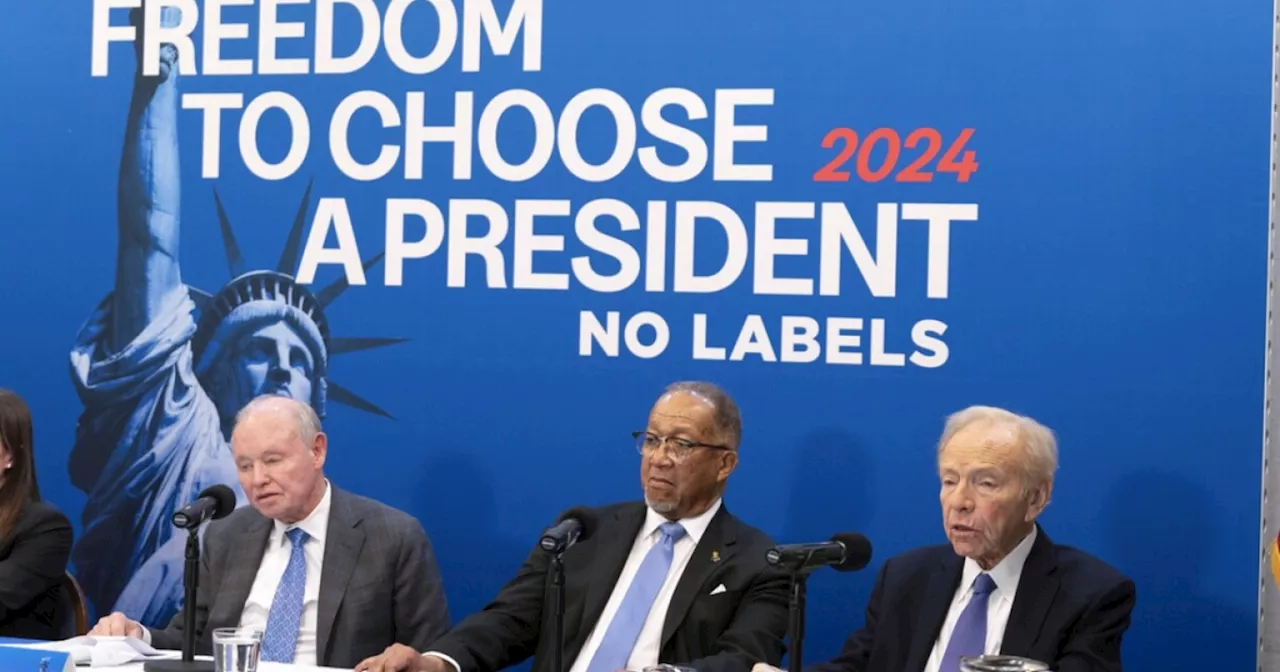 3rd-party movement No Labels plans to field 2024 presidential ticket