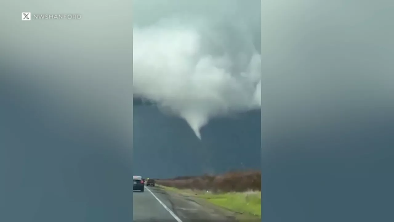 Tornado touched down in Central California, National Weather Service confirms