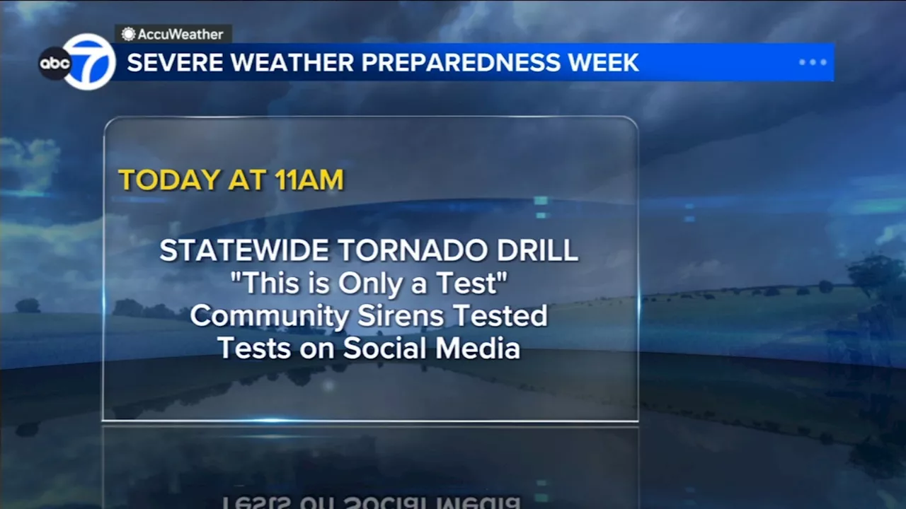 Illinois residents to participate in statewide tornado drill during Severe Weather Preparedness Week