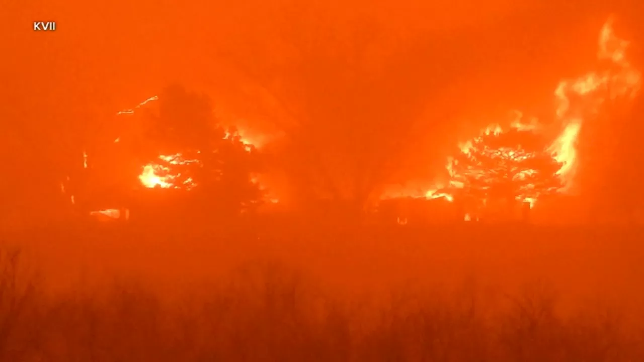 A Texas town was helpless to watch as the largest wildfire in state history engulfed it