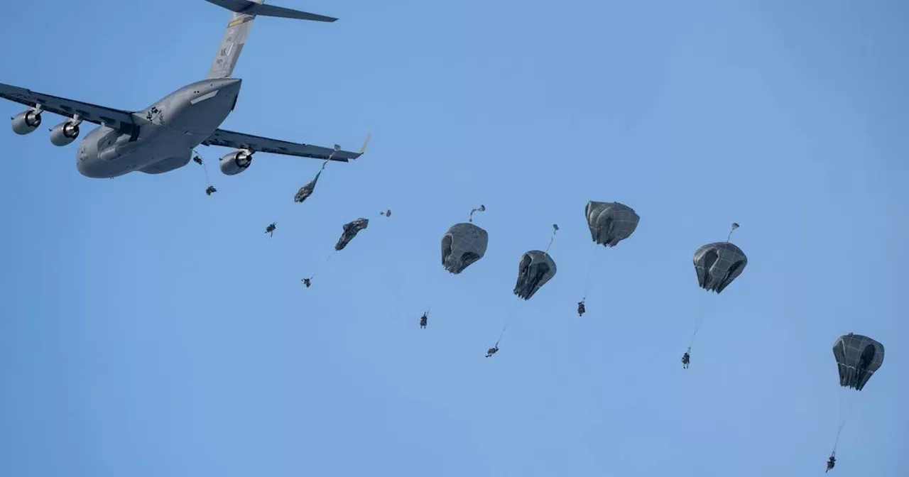 All-women paratrooper jump at JBER fosters military camaraderie in honor of Women’s History Month