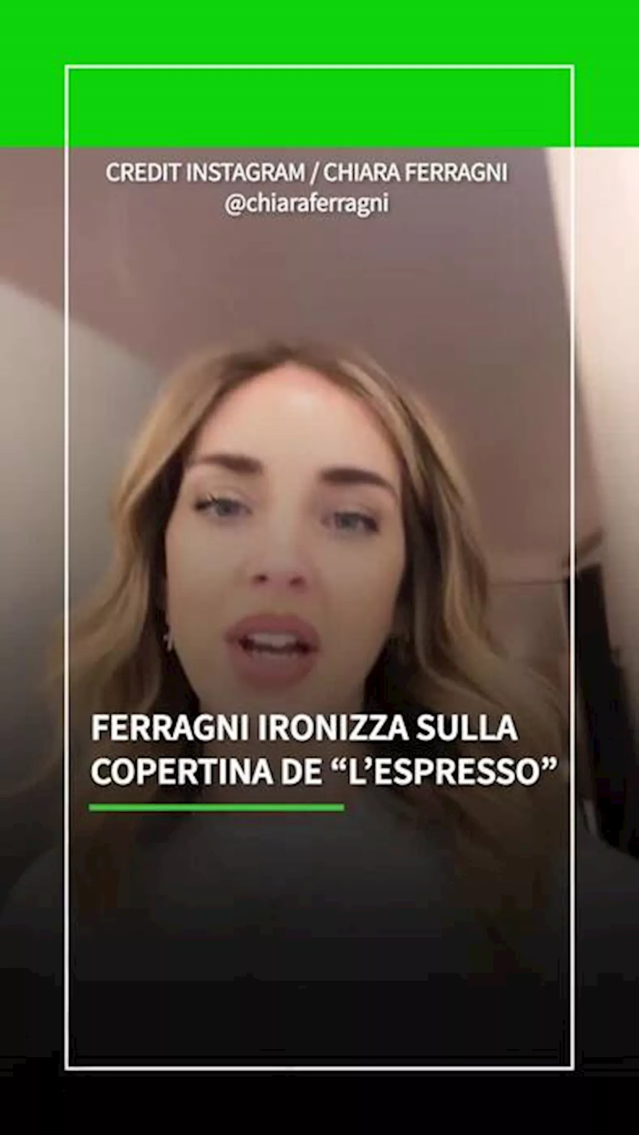 Ferragni ironizza sulla copertina de 'L'Espresso'