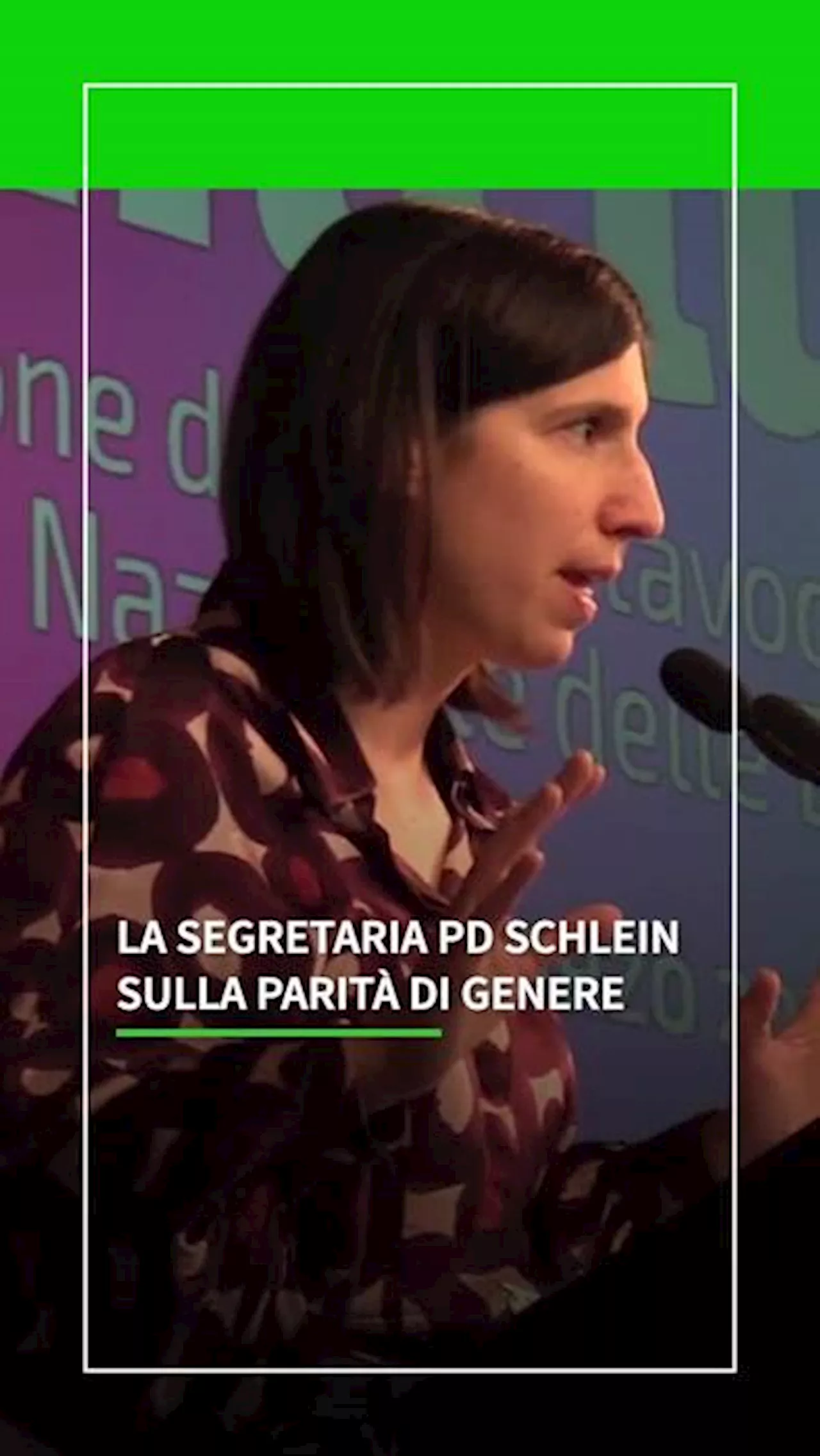 Parita' di genere, Schlein: 'Il patriarcato non esiste solo negli occhi di chi ci sguazza dentro'