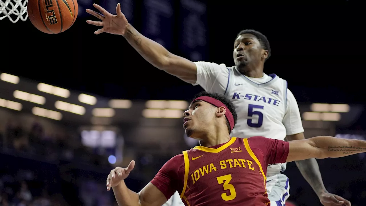 Kaluma scores 23, Carter has 21 as Kansas State beats No. 6 Iowa State, 65-58