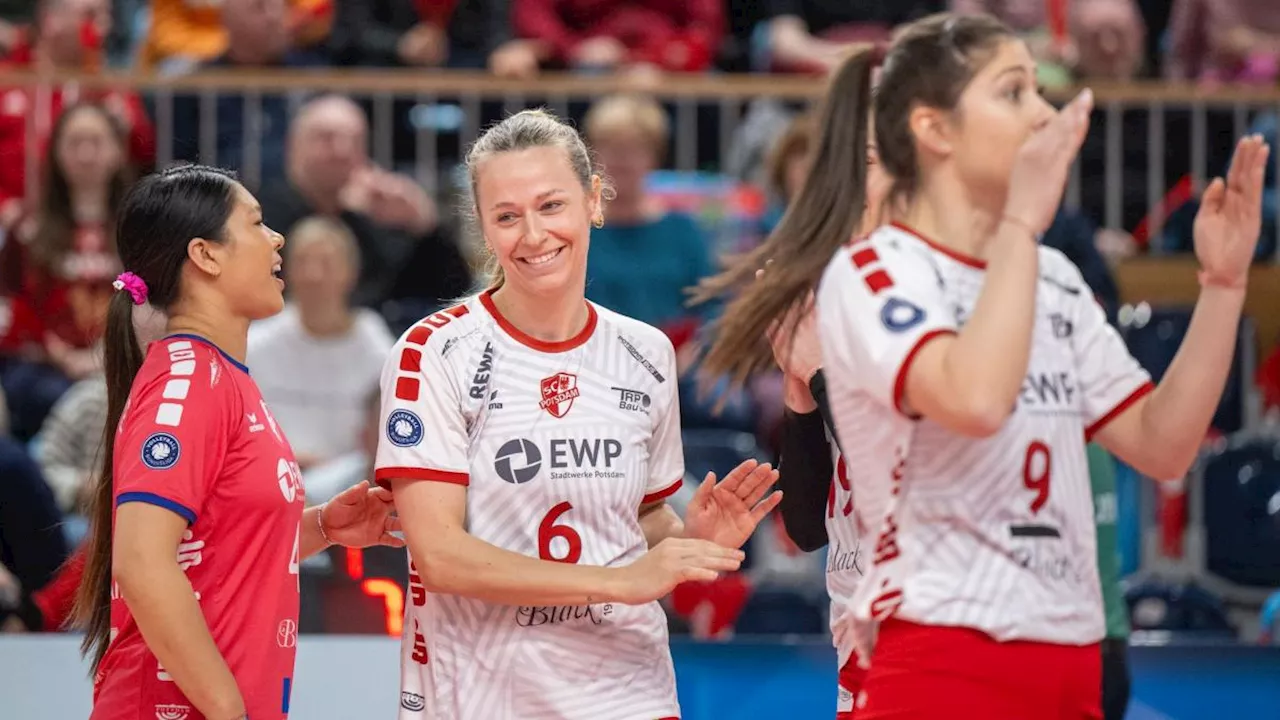 Potsdamer Volleyballerinnen holen wichtigen Sieg gegen Suhl