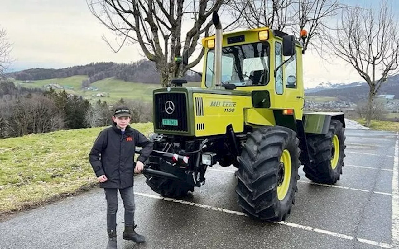 Oldtimer-Fan Frédéric Andrey: «Farbe und Grösse meines MB Trac finde ich super»