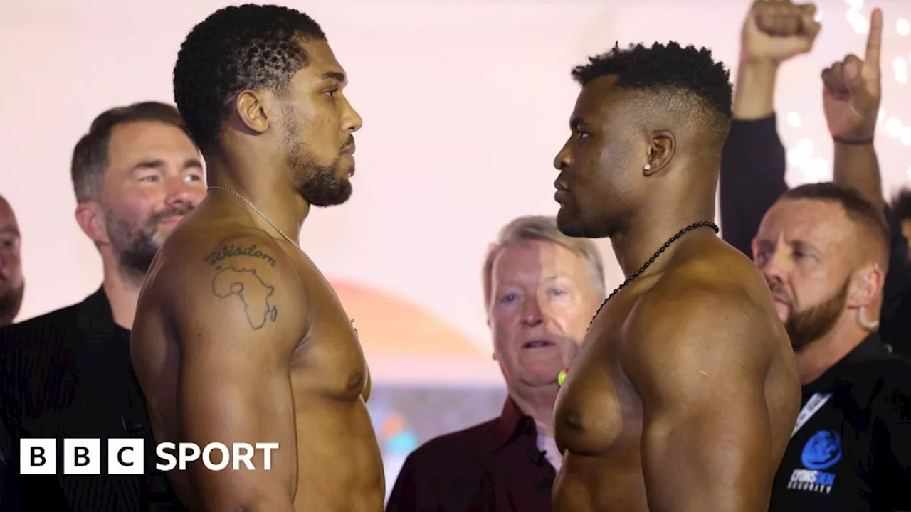 Anthony Joshua vs Francis Ngannou: Briton lighter than ex-UFC champion for Saudi bout