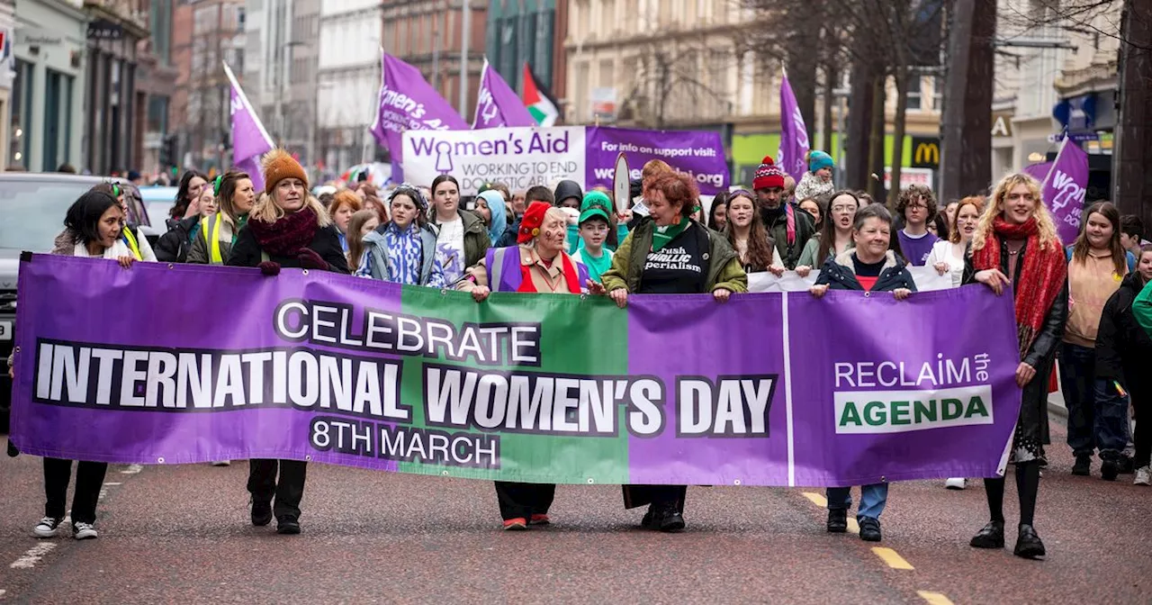 Hundreds March Through Belfast for International Women's Day Rally