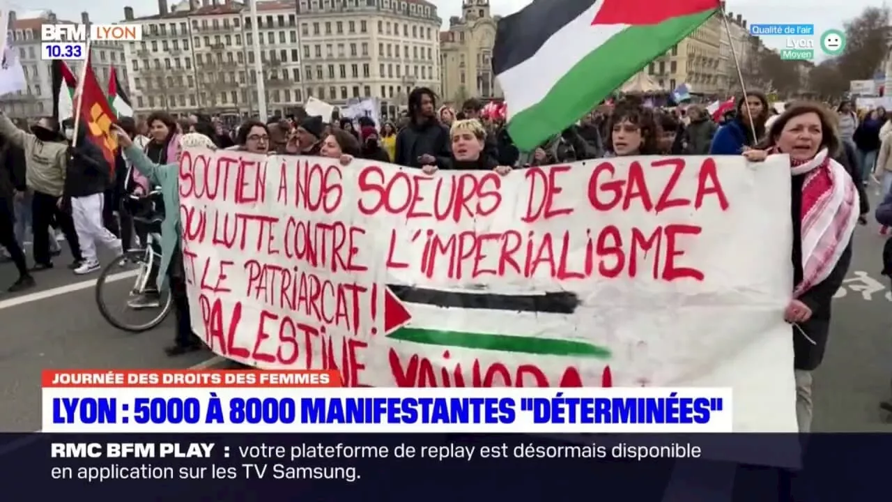 Journée des droits des femmes: de 5.000 à 8.000 manifestants dans les rues de Lyon vendredi