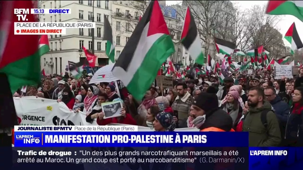 La manifestation en soutien aux Palestiniens prévue à Paris ce samedi a débuté