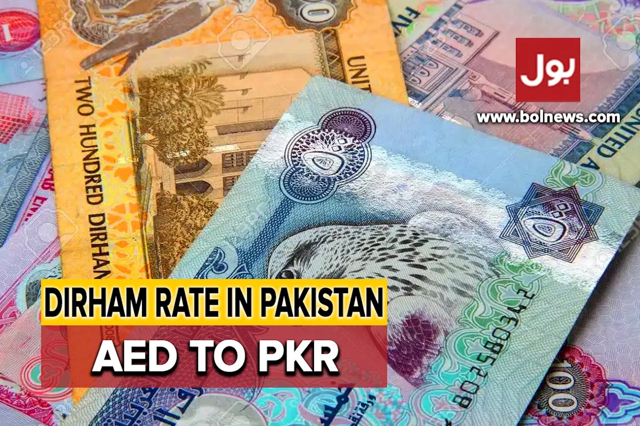 AED TO PKR and other currency rates in Pakistan