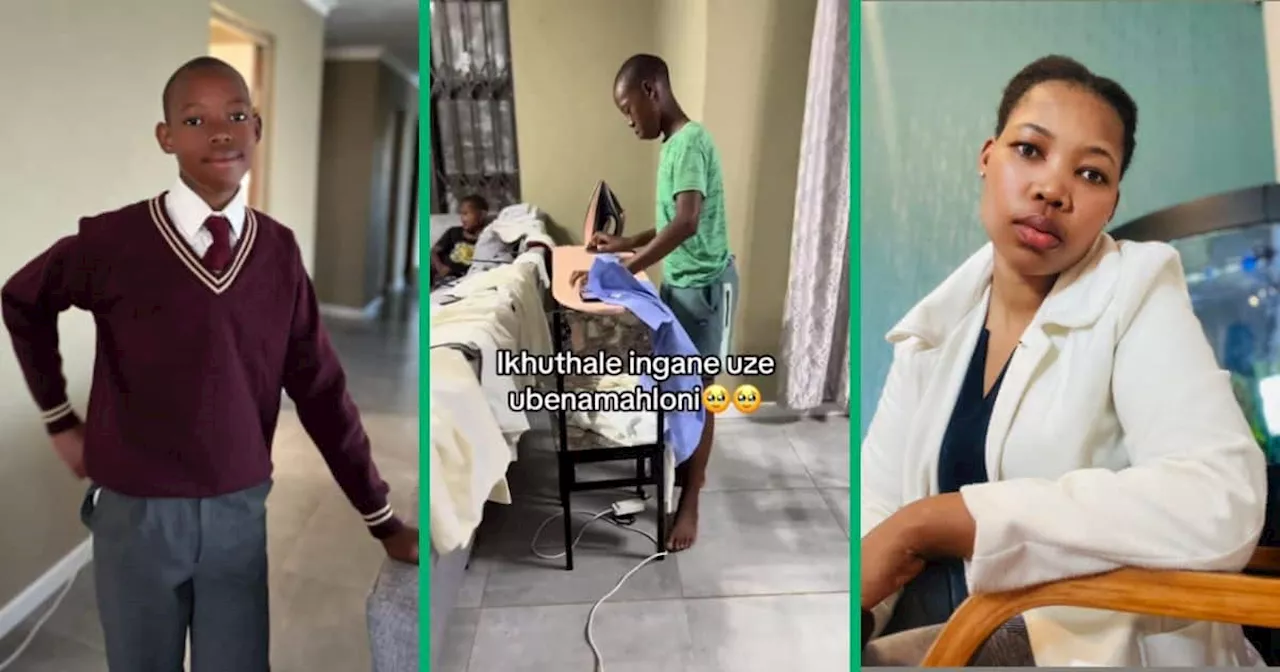 Mzansi Mom Goes Viral as Son Impressively Irons Uniform in Adorable TikTok Video, SA Applauds Them