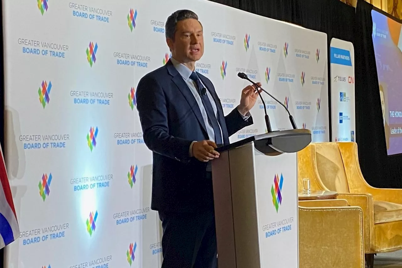 Pierre Poilievre gets down to business with Board of Trade in Vancouver