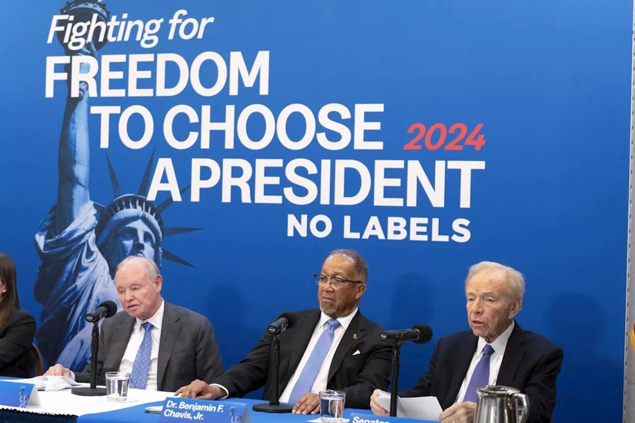 Third-party movement No Labels says it will field a 2024 presidential ticket