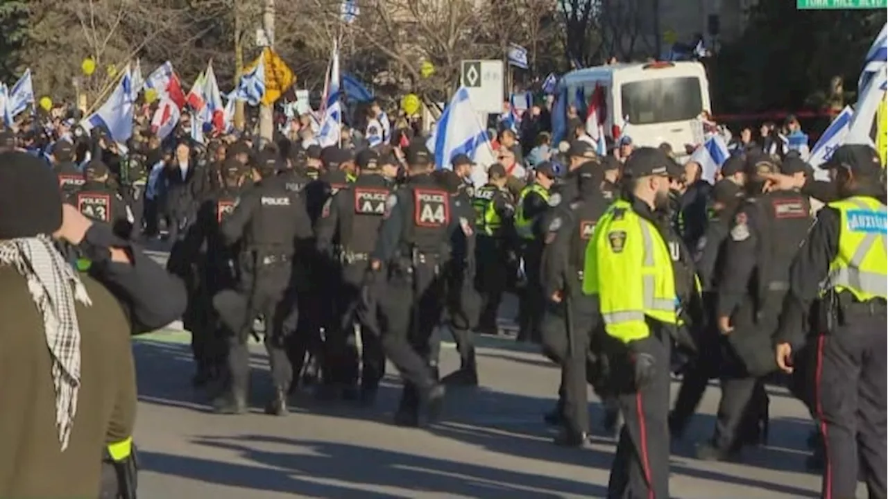 3 charged after protests outside Toronto-area synagogue hosting event marketing occupied West Bank land