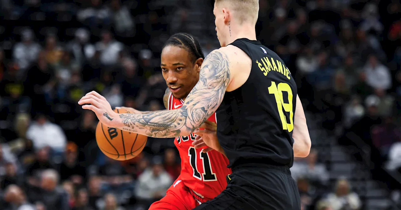 DeMar DeRozan scores 29, Bulls edge Jazz