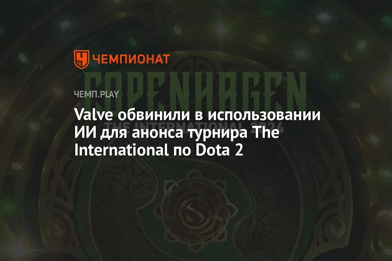 Valve обвинили в использовании ИИ для анонса турнира The International по Dota 2