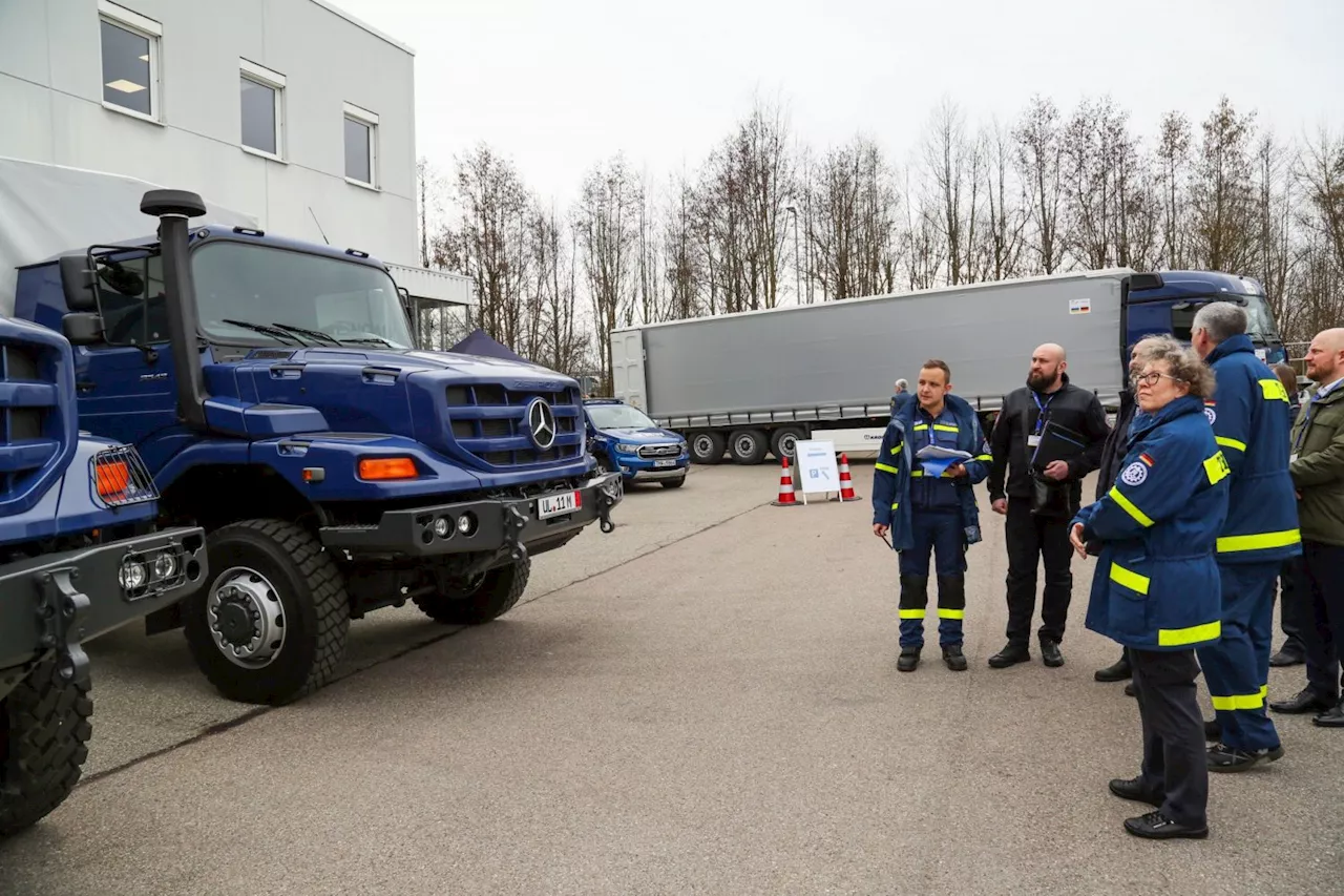 #THW-Einsatz für die Ostukraine: Fahrzeuge und Hilfsgüter für Charkiw