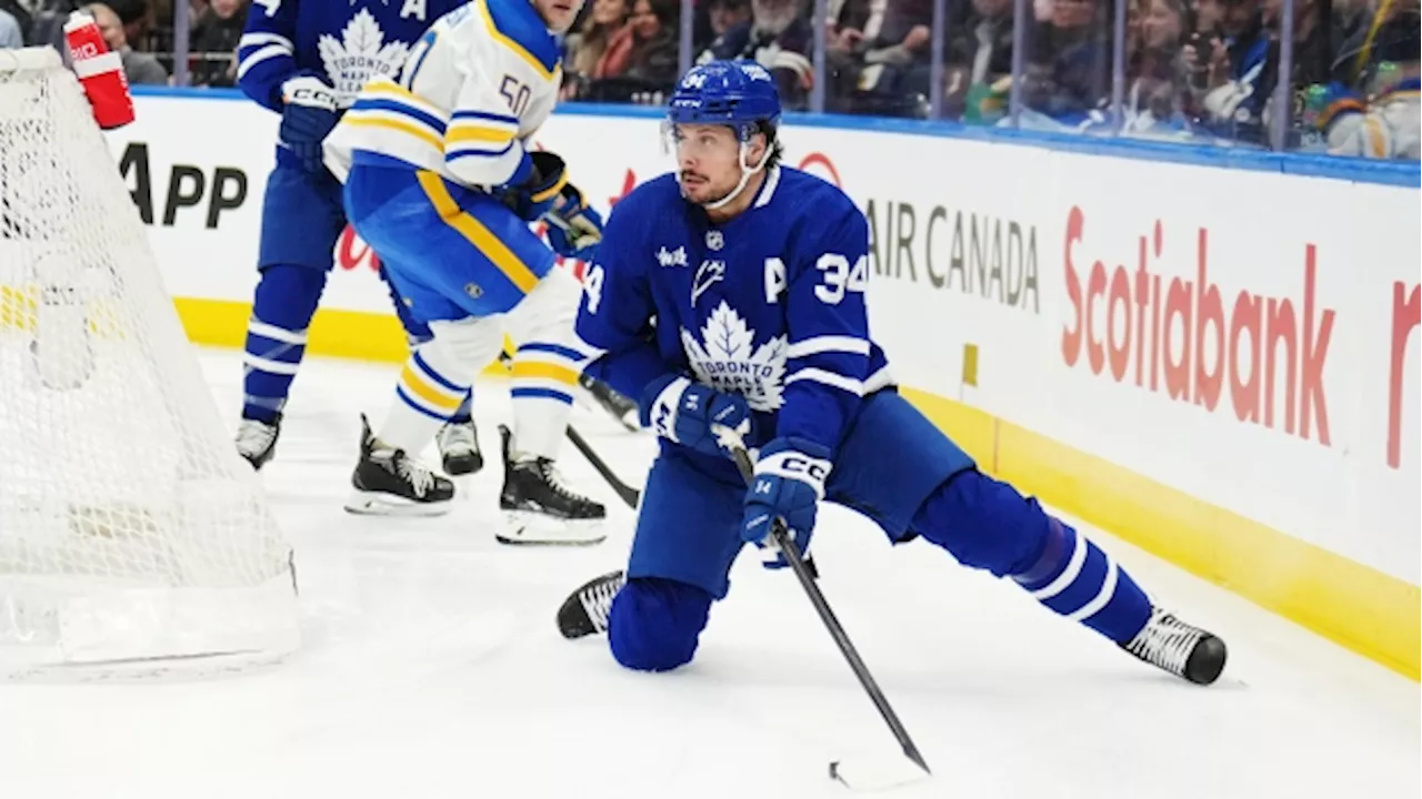 Toronto Maple Leafs down Buffalo Sabres 2-1 in OT