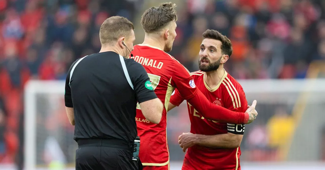 Aberdeen skipper Graeme Shinnie rages with under fire John Beaton