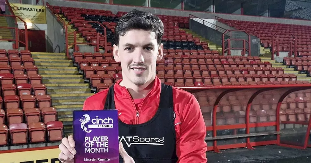 Clyde striker Martin Rennie takes SPFL prize after fruitful February