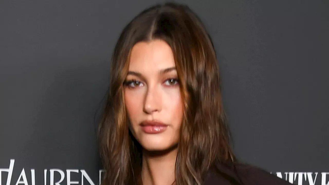 Hailey Bieber is effortlessly chic in a black suit alongside stylish Zoe Kravitz, Salma Hayek and...