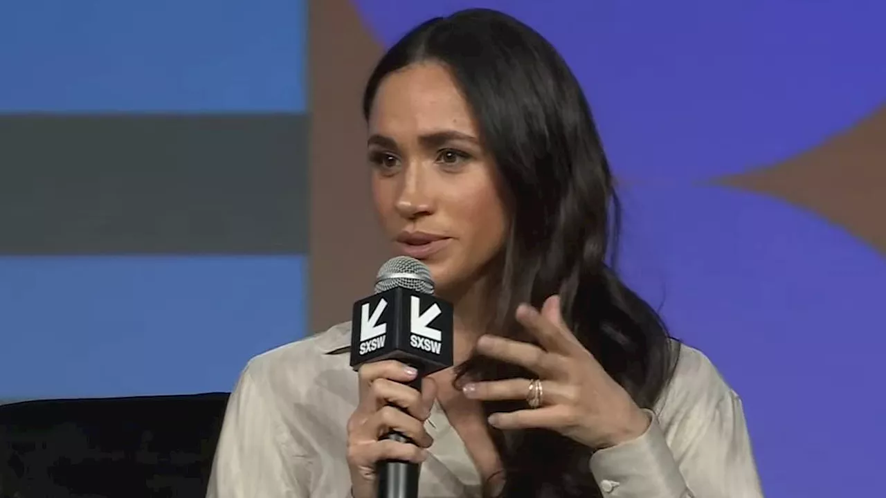 Meghan Markle dons a pricey $3,500 ensemble as she takes center stage in silk at star-studded SXSW...