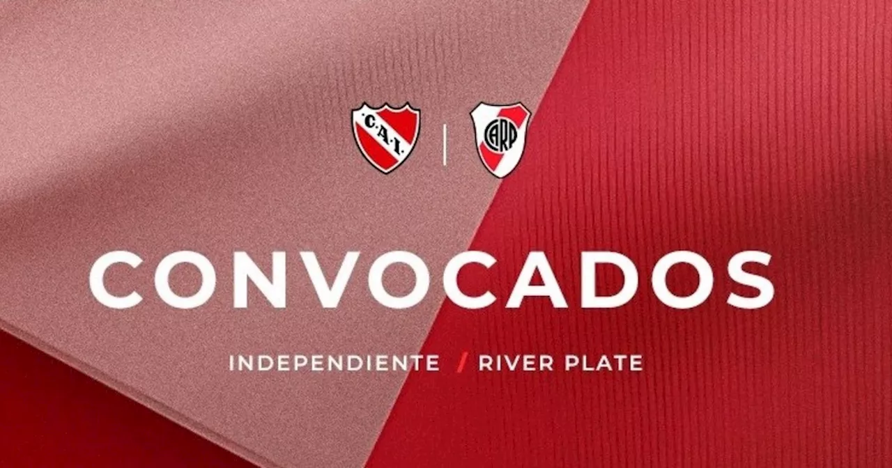 Con un regreso, la lista de convocados de River para visitar a Independiente