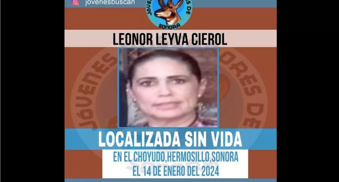 'Nada que celebrar'; en pleno 8M, localizan el cuerpo de Leonor en fosa clandestina de Sonora