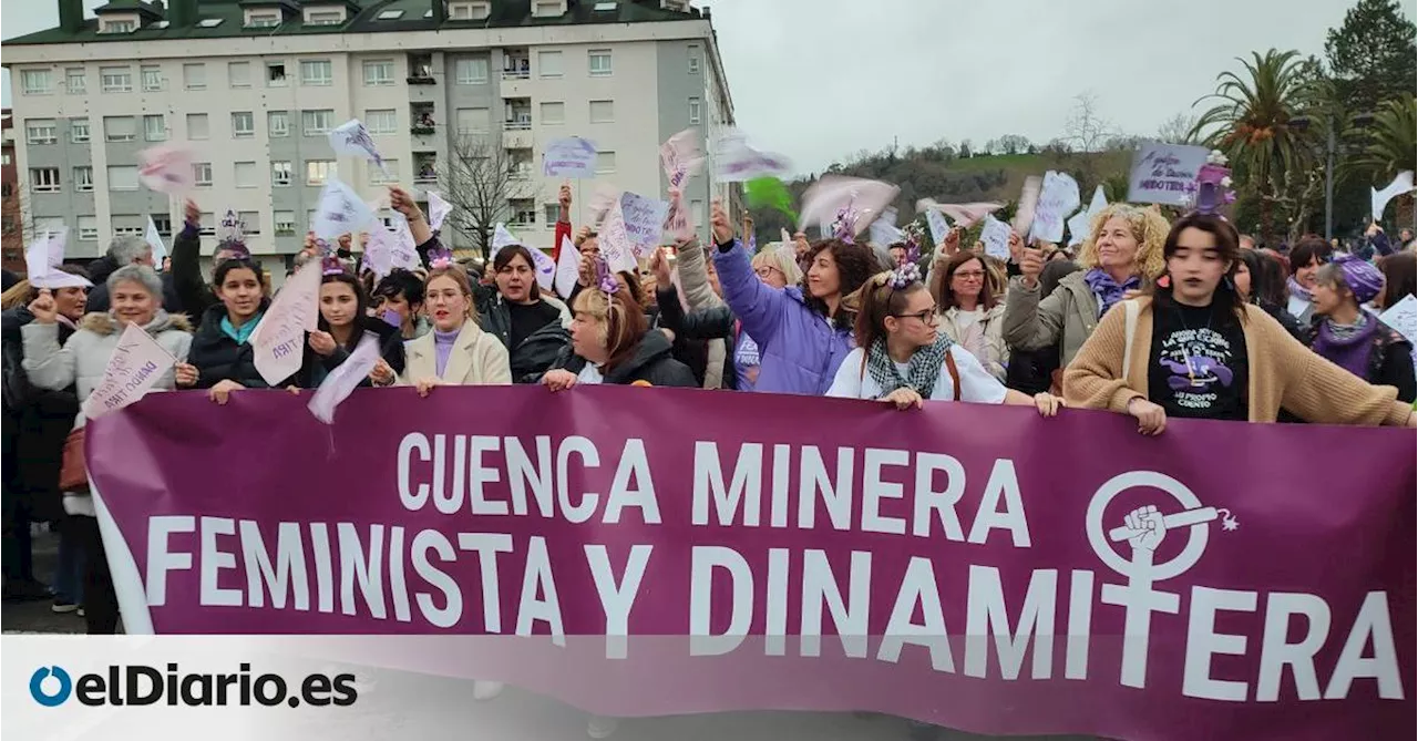 Asturias se vuelca con un 8M más feminista y minero que nunca