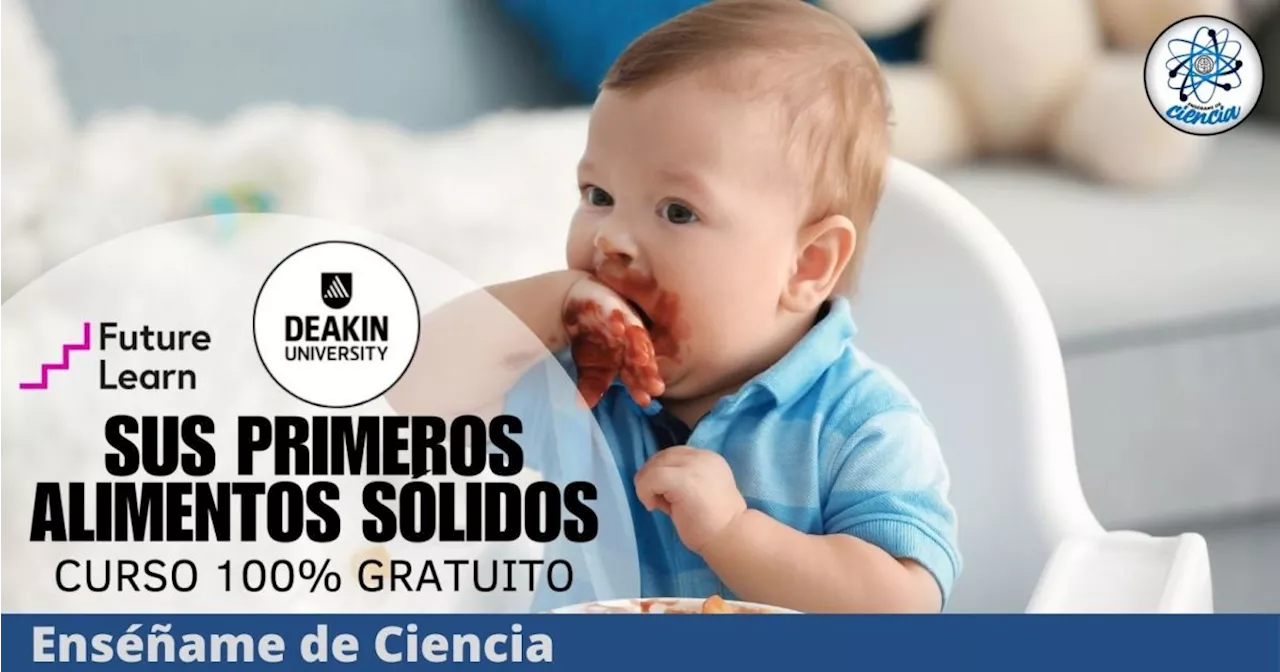 Aprende a alimentar a tu bebé en sus primeros años de vida con este CURSO 100% GRATUITO Y EN LÍNEA