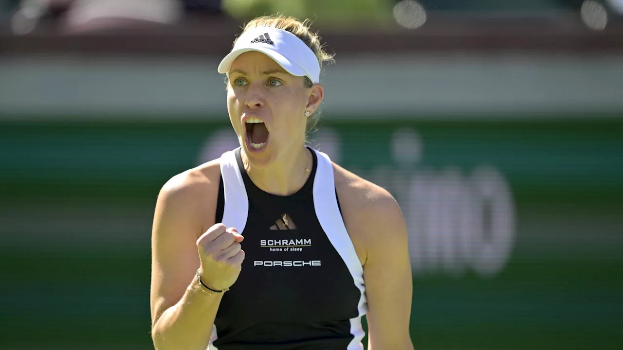 WTA Indian Wells: Angelique Kerber nach Sieg gegen Jelena Ostapenko mit Standing Ovations gefeiert