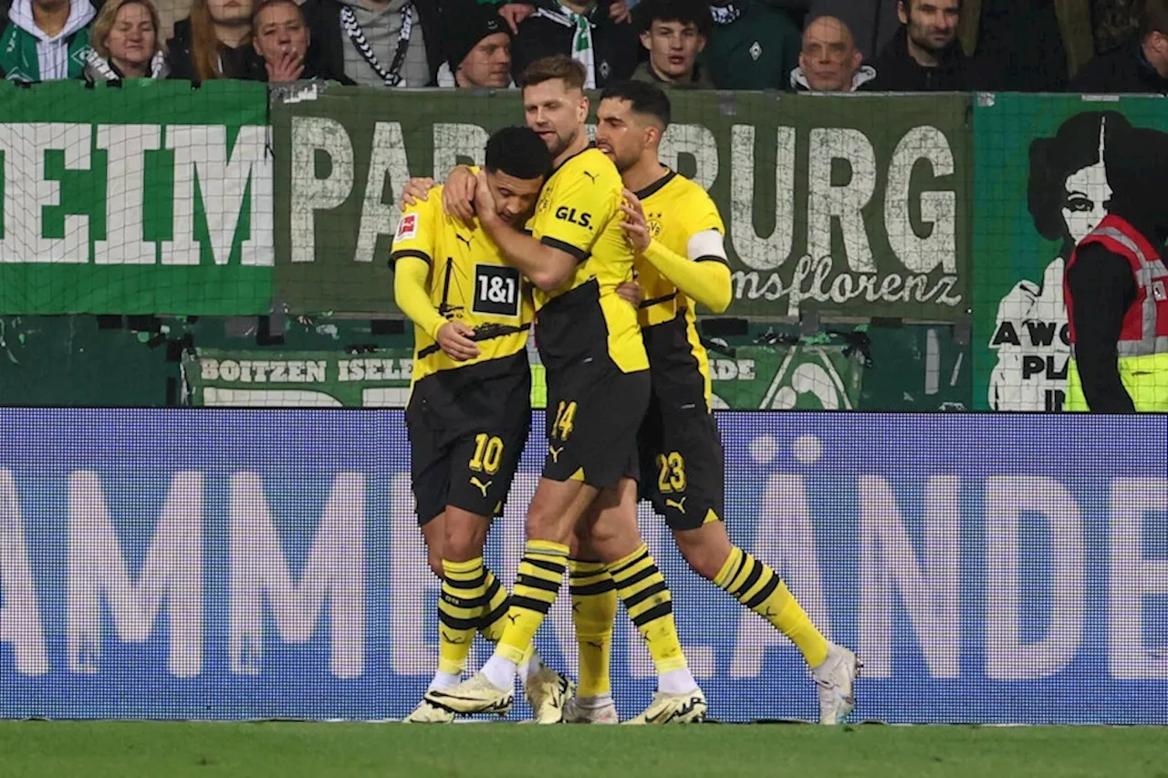 Bundesliga: Borussia Dortmund gewint knapp bei Werder Bremen