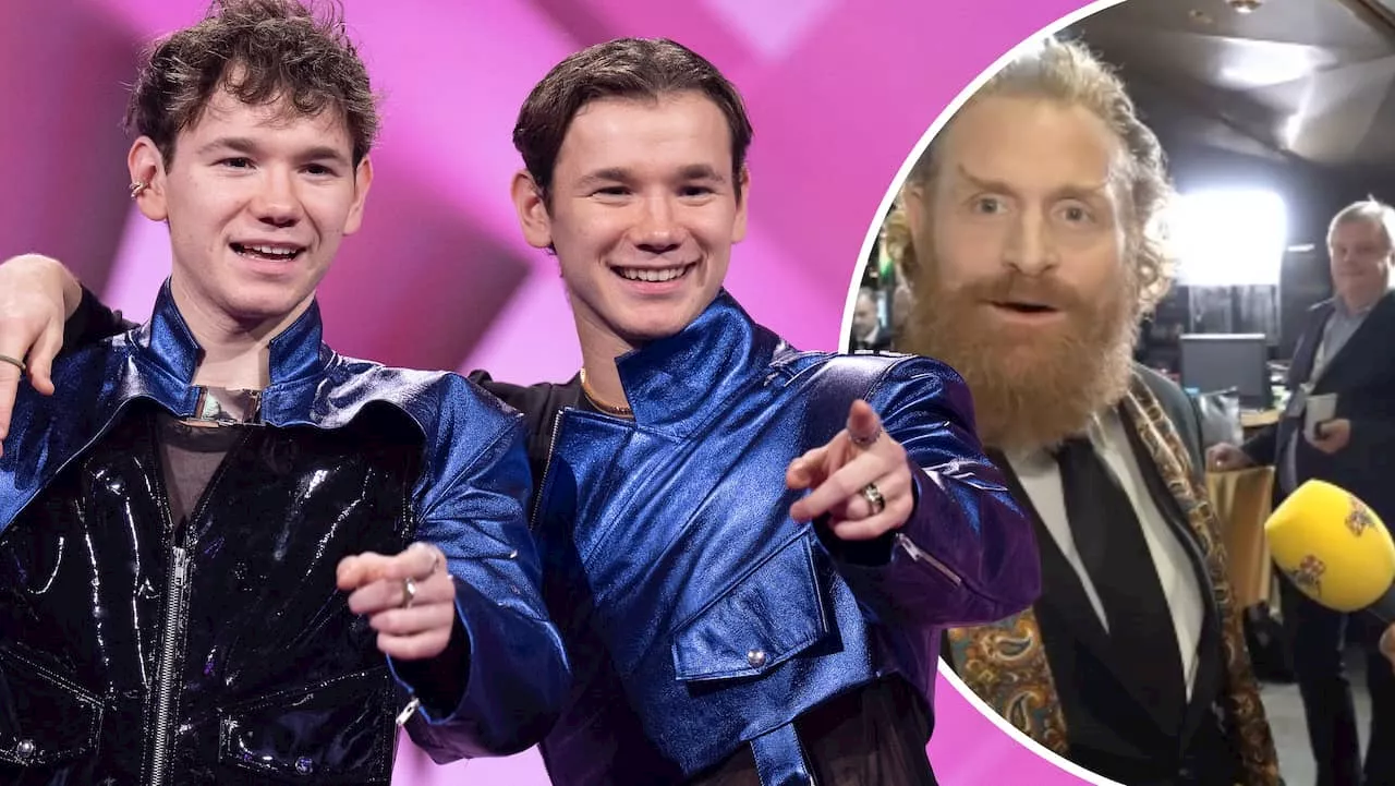 Marcus och Martinus reaktion på Kristofer Hivjus pik om medverkan i Melodifestivalen