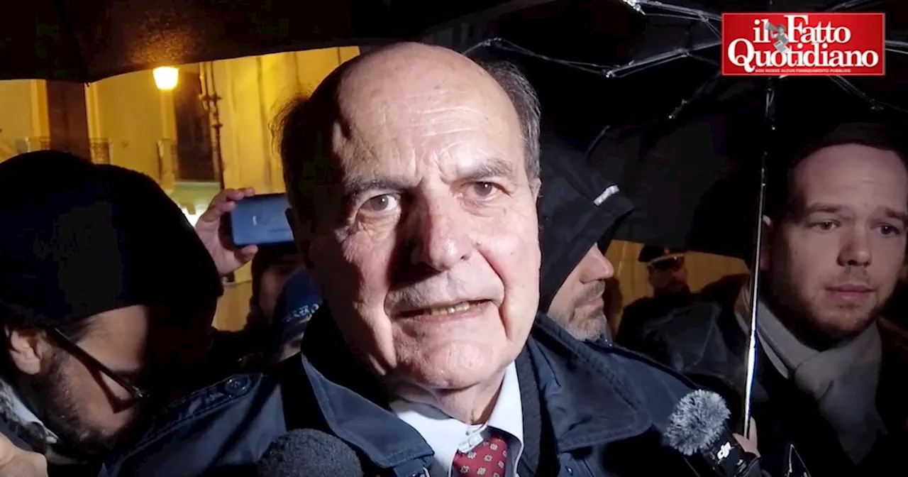 Bersani in Abruzzo: “La mela è spaccata in due e la destra non è strabordante