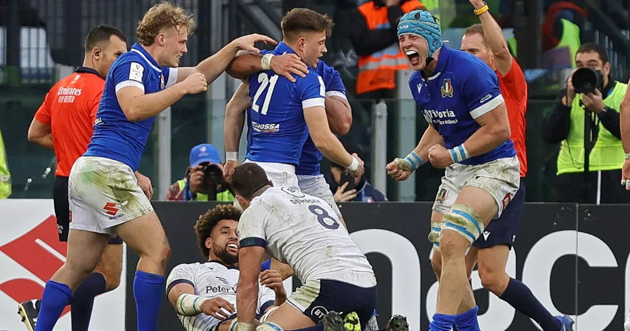 Rugby, storica vittoria dell’Italia al Sei Nazioni: gli azzurri battono per 31-29 la Scozia…